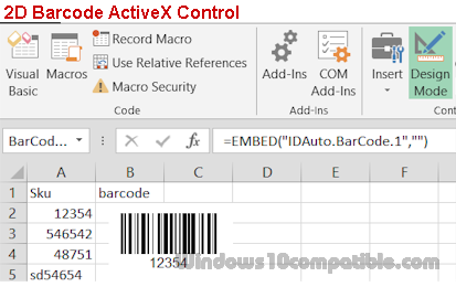 barcode activex download